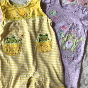 Two short sleeve onesies